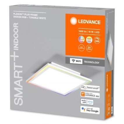 Ledvance - LED RGBW Zatemnitvena stropna svetilka SMART+ PLANON LED/18W/230V 2700-6500K Wi-Fi