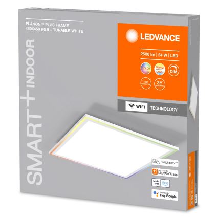 Ledvance - LED RGBW Zatemnitvena stropna svetilka SMART+ PLANON LED/24W/230V 2700-6500K Wi-Fi