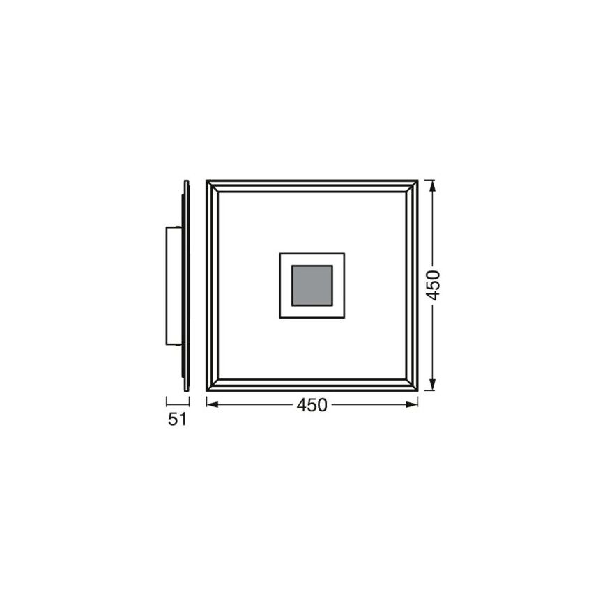 Ledvance - LED RGBW Zatemnitvena stropna svetilka SMART+ PLANON LED/24W/230V 2700-6500K Wi-Fi