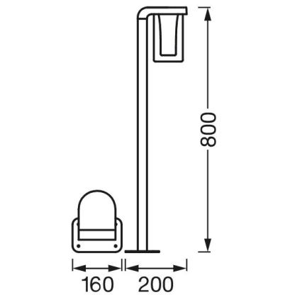 Ledvance - LED RGBW Zatemnitvena zunanja svetilka SMART+ CASCADE LED/10W/230V Wi-Fi IP44