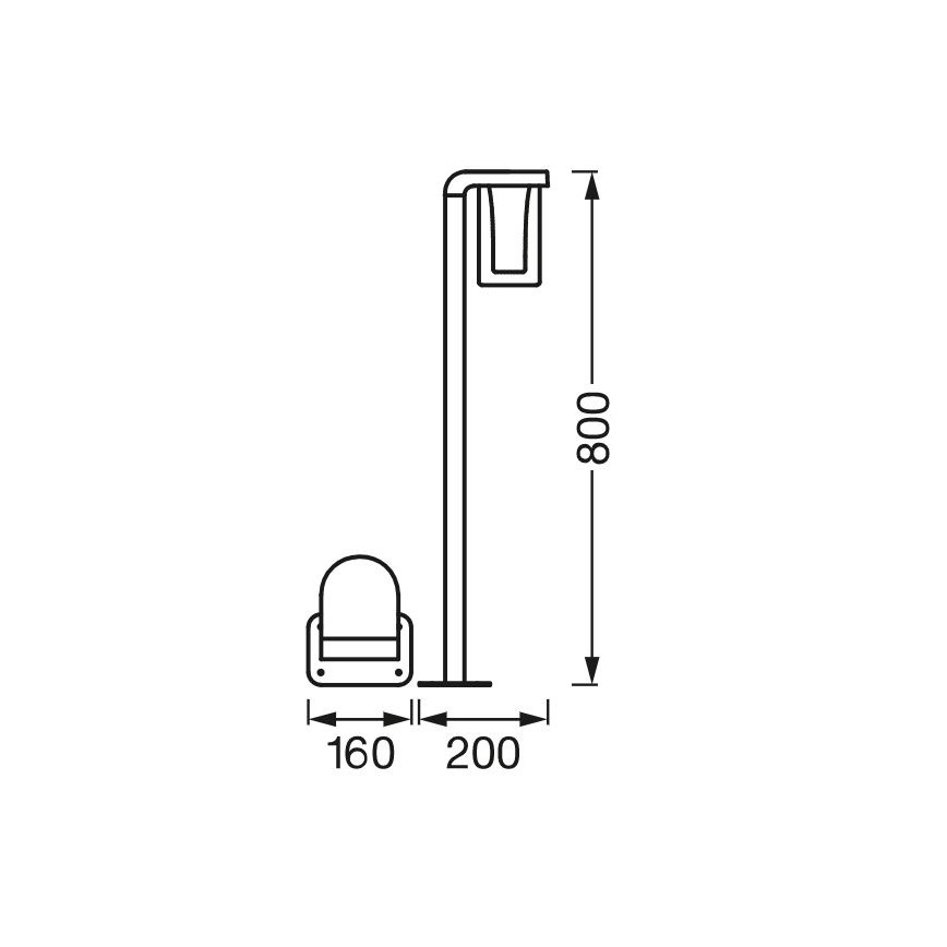 Ledvance - LED RGBW Zatemnitvena zunanja svetilka SMART+ CASCADE LED/10W/230V Wi-Fi IP44