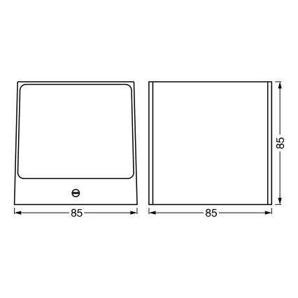 Ledvance - LED RGBW Zatemnitvena zunanja stenska svetilka SMART+ BRICK LED/14W/230V Wi-Fi IP44