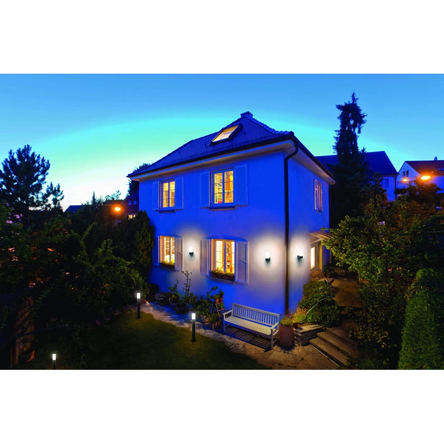 Ledvance - LED RGBW Zatemnitvena zunanja stenska svetilka SMART+ PIPE LED/10W/230V Wi-Fi IP44