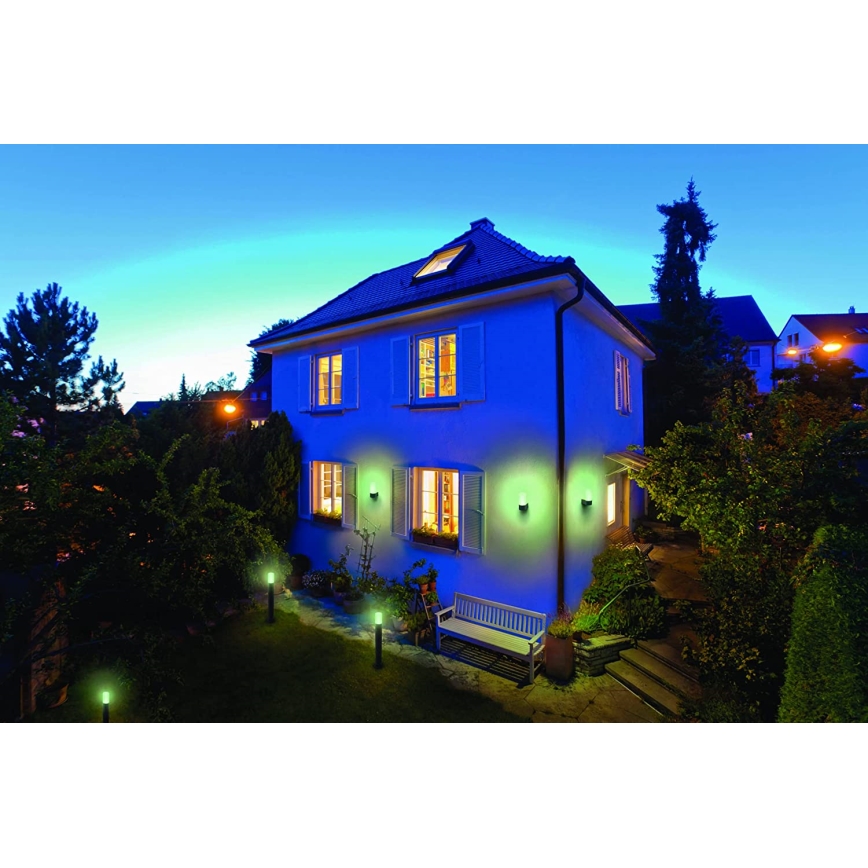 Ledvance - LED RGBW Zatemnitvena zunanja stenska svetilka SMART+ PIPE LED/10W/230V Wi-Fi IP44