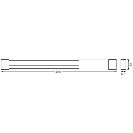 Ledvance - LED RGBW Zatemnitveni trak NEON FLEX 2,1m LED/4W/5V + Daljinski upravljalnik