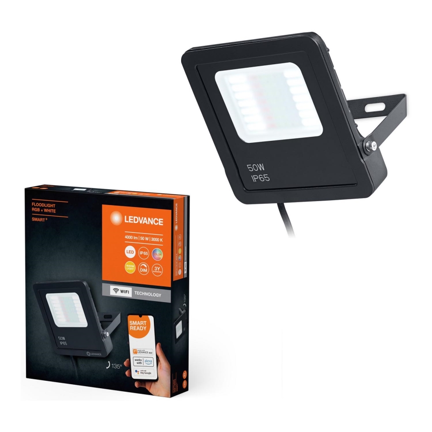 Ledvance - LED RGBW Zatemnitveni zunanji reflektor SMART+ FLOODLIGHT LED/50W/230V IP65 Wi-Fi