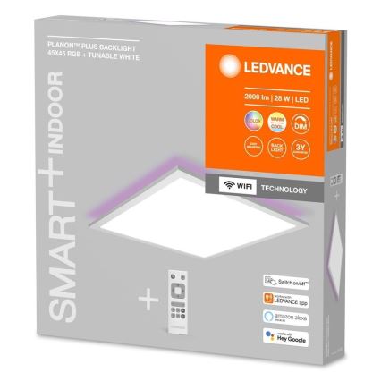 Ledvance - LED RGBW zatemljiv panel SMART+ PLANON LED/28W/230V 45x45 cm Wi-Fi + daljinski upravljalnik