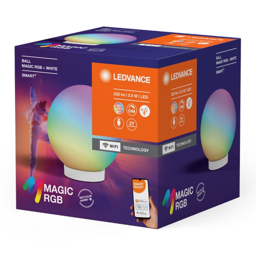 Ledvance - LED RGBW zatemnljiva namizna svetilka SMART+ MAGIC LED/3,5W/5V 2200-6500K Wi-Fi