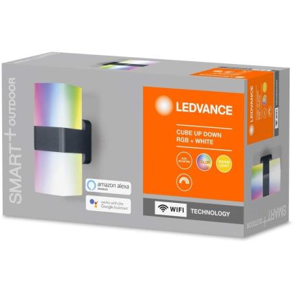 Ledvance - LED RGBW Zunanja stenska svetilka SMART+ CUBE LED/13,5W/230V IP44 Wi-Fi