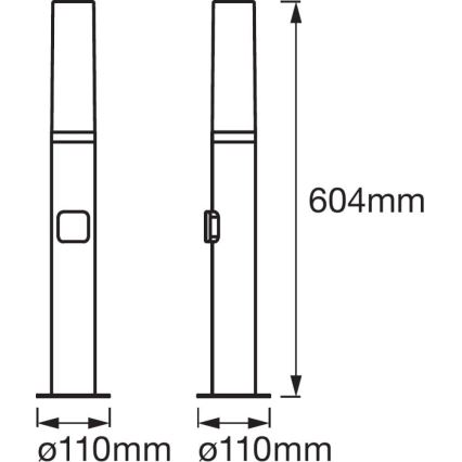 Ledvance - LED RGBW Zunanja svetilka SMART+ FLARE LED/7,5W/230V IP44 Wi-Fi