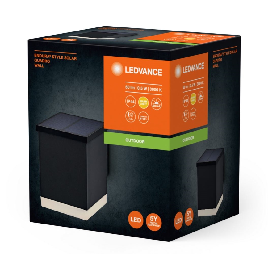 Ledvance - LED Solarna stenska svetilka ENDURA STYLE SOLAR LED/0,5W/2,4V 1200 mAh IP44