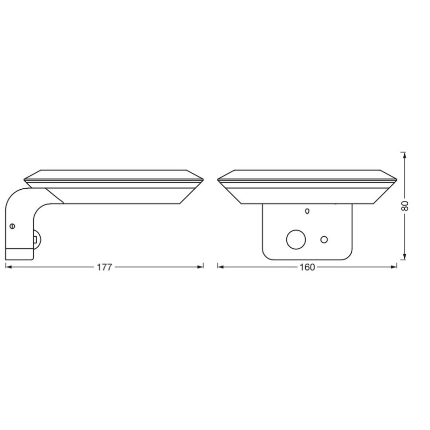 Ledvance - LED Solarna stenska svetilka s senzorjem ENDURA LED/3,6W/3,7V 1500 mAh IP44