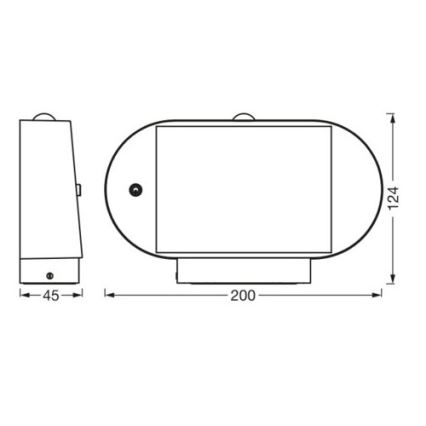 Ledvance - LED Solarna stenska svetilka s senzorjem ENDURA STYLE LED/4W/3,7V 2000 mAh IP44