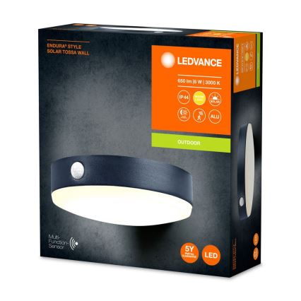 Ledvance - LED Solarna stenska svetilka s senzorjem ENDURA STYLE LED/6W/3,7V IP44