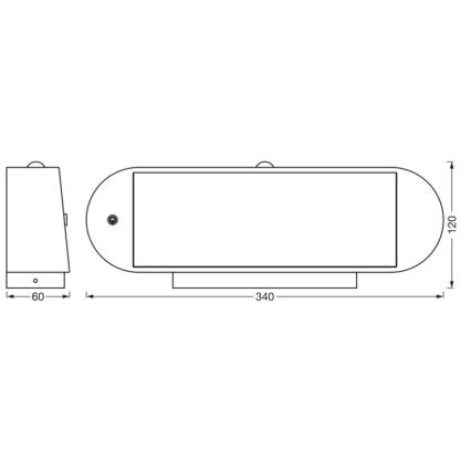 Ledvance - LED Solarna stenska svetilka s senzorjem ENDURA STYLE LED/6W/7,4V IP44