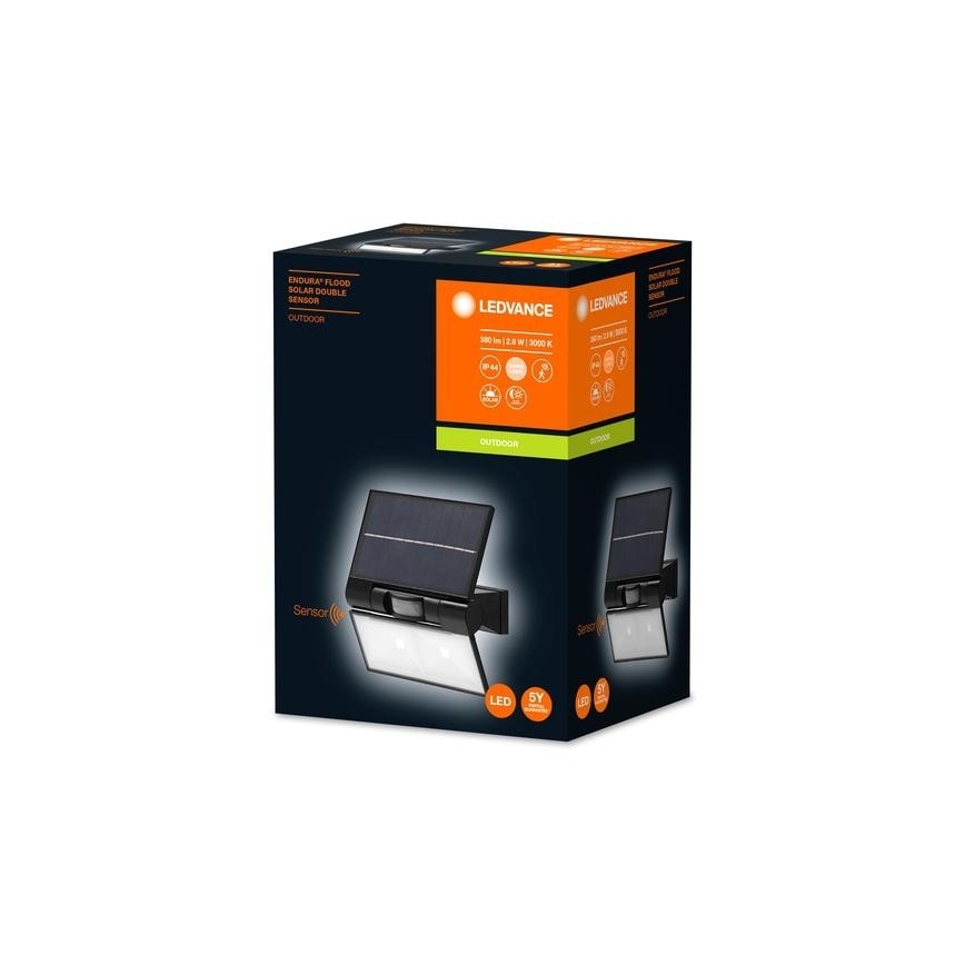 Ledvance - LED Zunanja solarna stenski reflektor s senzorjem FLOOD LED/2,9W/3,7V 2600 mAh IP44