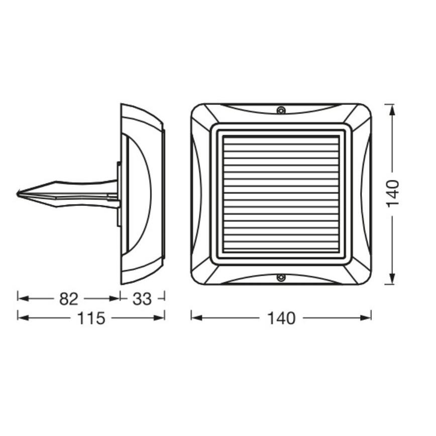 Ledvance - LED Zatemnitvena solarna svetilka ENDURA STYLE SOLAR LED/1,2W/3,7V 2000 mAh IP65