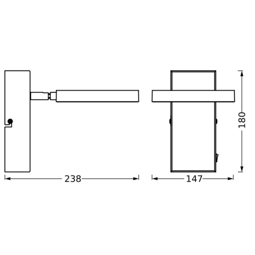 Ledvance - LED Stenski reflektor DECOR SATURN LED/11W/230V 3000/4200/6500K