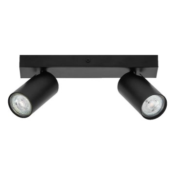 Ledvance - LED stensko reflektorsko svetilo OCTAGON 2xGU10/3,4W/230V 2700K črna