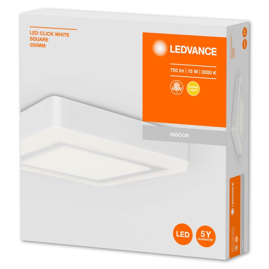Ledvance - LED Stropna svetilka CLICK LED/15W/230V
