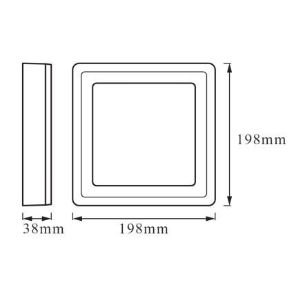 Ledvance - LED Stropna svetilka CLICK LED/15W/230V