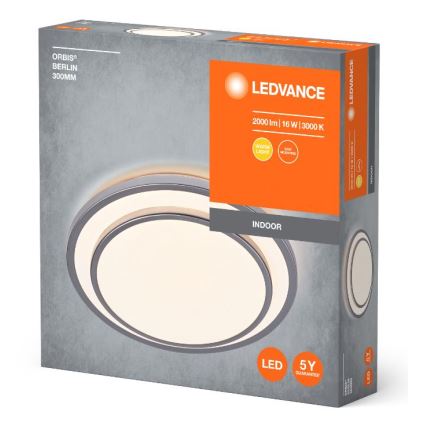 Ledvance - LED Stropna svetilka ORBIS BERLIN LED/16W/230V srebrna