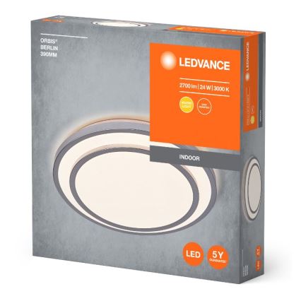 Ledvance - LED Stropna svetilka ORBIS BERLIN LED/24W/230V srebrna