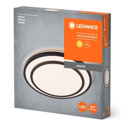 Ledvance - LED Stropna svetilka ORBIS BERLIN LED/36W/230V črna