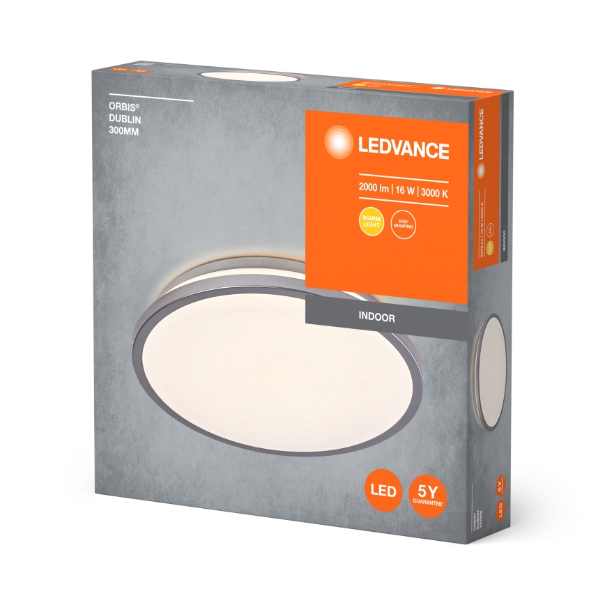 Ledvance - LED Stropna svetilka ORBIS DUBLIN LED/16W/230V pr. 29,5 cm