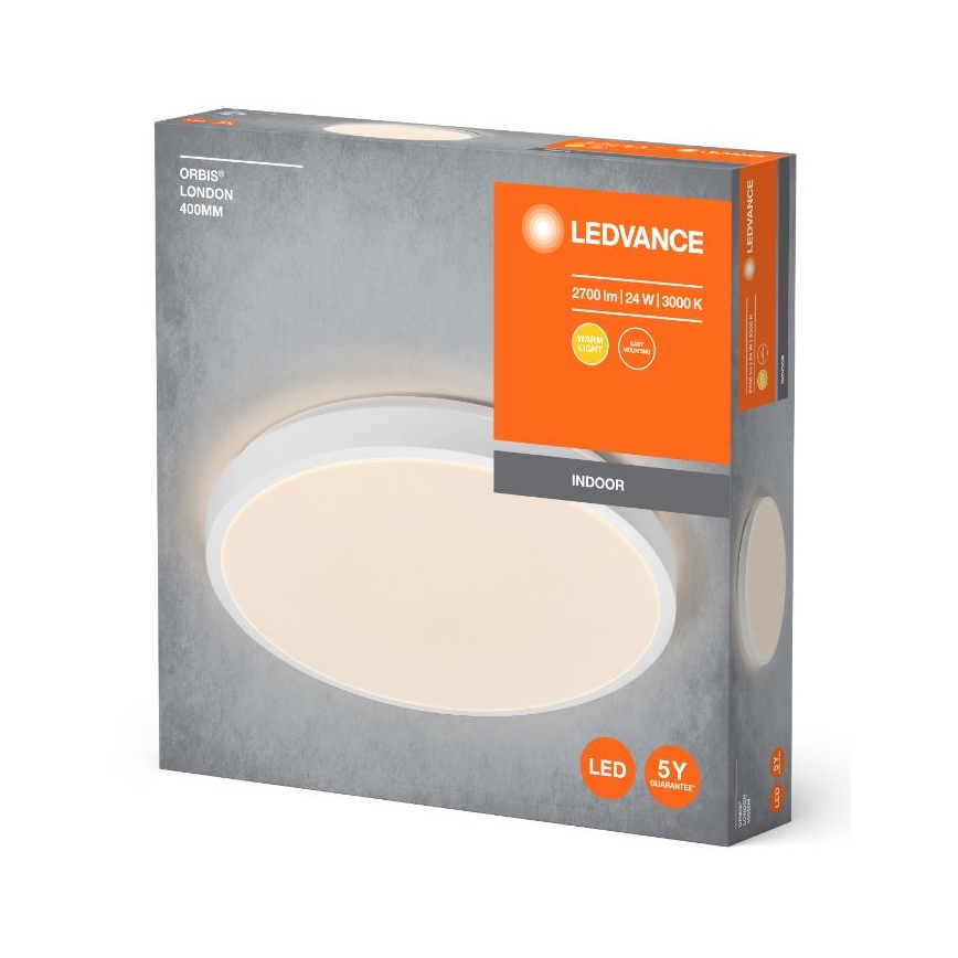 Ledvance - LED Stropna svetilka ORBIS LONDON LED/24W/230V bela