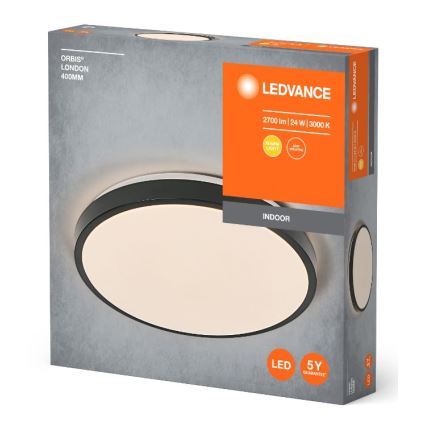 Ledvance - LED Stropna svetilka ORBIS LONDON LED/24W/230V črna