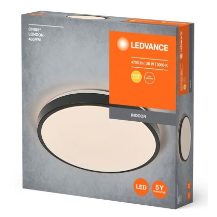 Ledvance - LED Stropna svetilka ORBIS LONDON LED/36W/230V črna