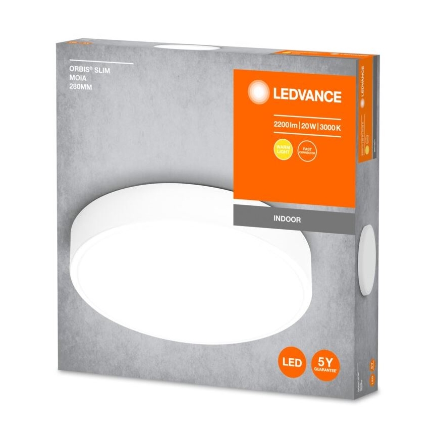 Ledvance - LED Stropna svetilka ORBIS SLIM LED/20W/230V bela