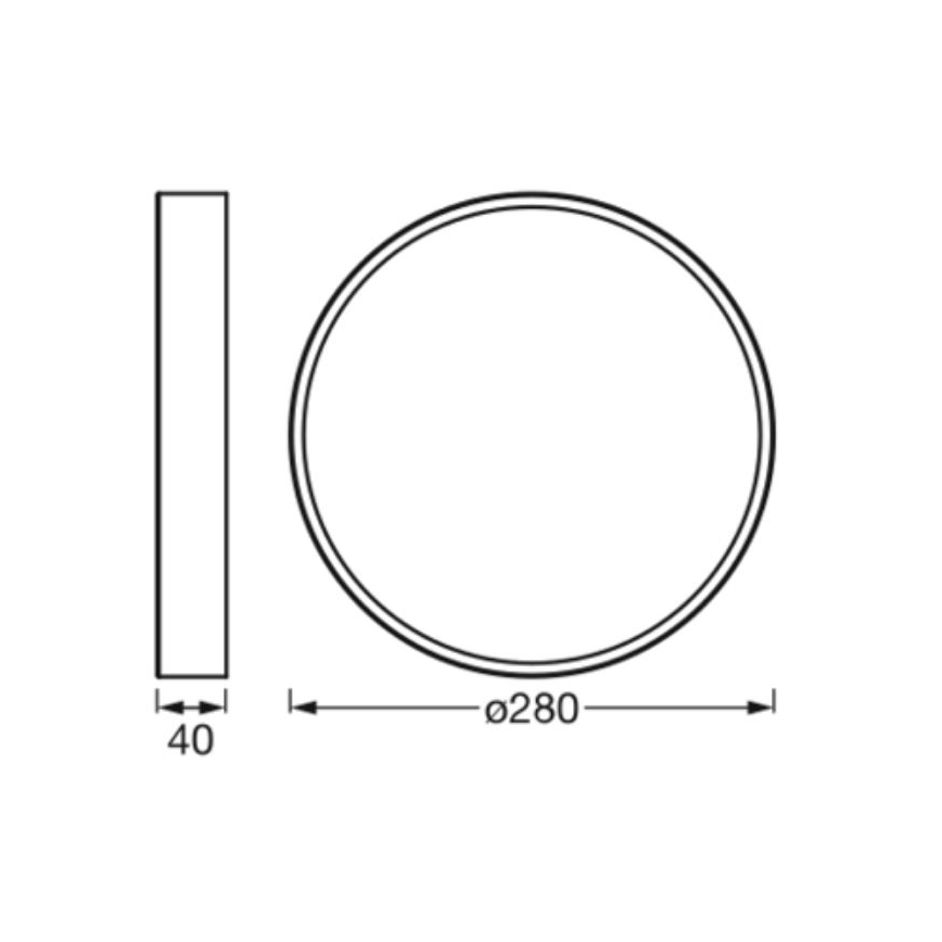 Ledvance - LED Stropna svetilka ORBIS SLIM LED/20W/230V bela