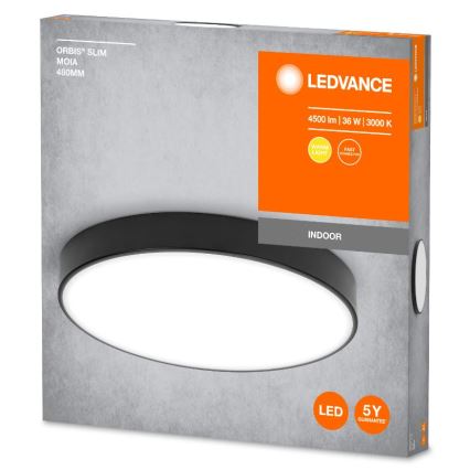 Ledvance - LED Stropna svetilka ORBIS SLIM LED/36W/230V črna