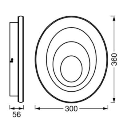 Ledvance - LED Stropna svetilka ORBIS SPIRAL LED/27W/230V