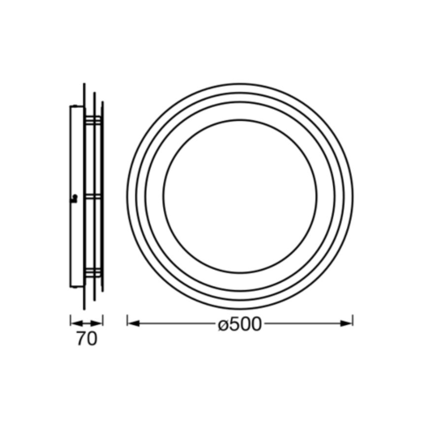 Ledvance - LED Stropna svetilka ORBIS SPIRAL LED/38W/230V