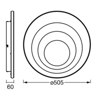 Ledvance - LED Stropna svetilka ORBIS SPIRAL LED/42W/230V