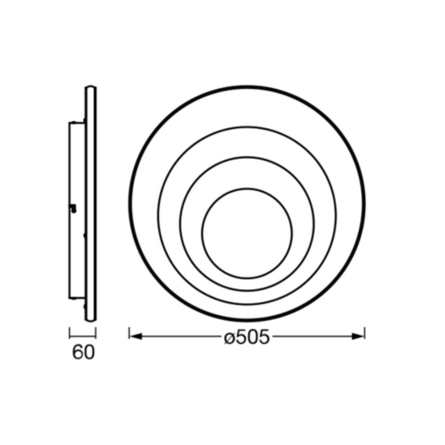 Ledvance - LED Stropna svetilka ORBIS SPIRAL LED/42W/230V