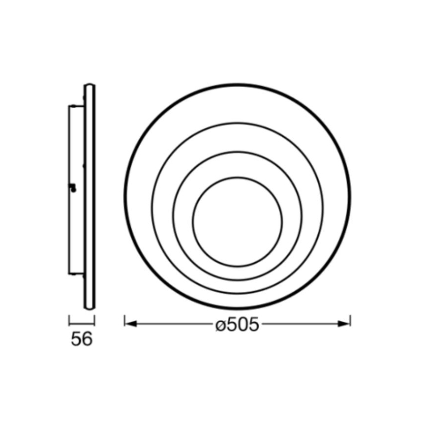 Ledvance - LED Stropna svetilka ORBIS SPIRAL LED/42W/230V