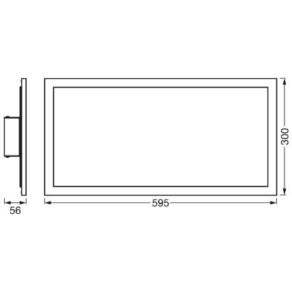 Ledvance - LED stropna svetilka PLANON LED/22W/230W