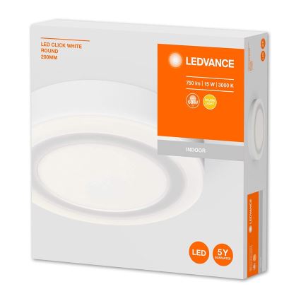 Ledvance - LED Stropna svetilka ROUND LED/15W/230V d. 20 cm