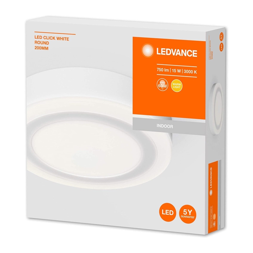Ledvance - LED Stropna svetilka ROUND LED/15W/230V d. 20 cm