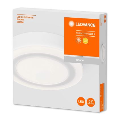 Ledvance - LED Stropna svetilka ROUND LED/18W/230V d. 30 cm