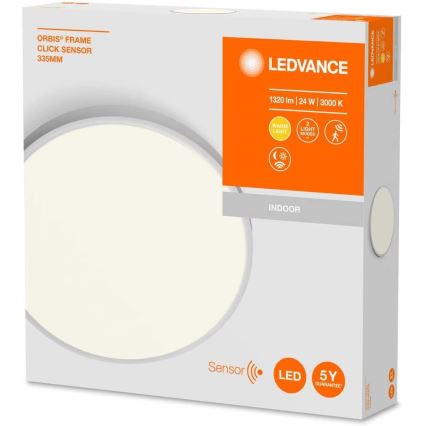 Ledvance - LED Stropna svetilka s senzorjem ORBIS LED/24W/230V 3000K