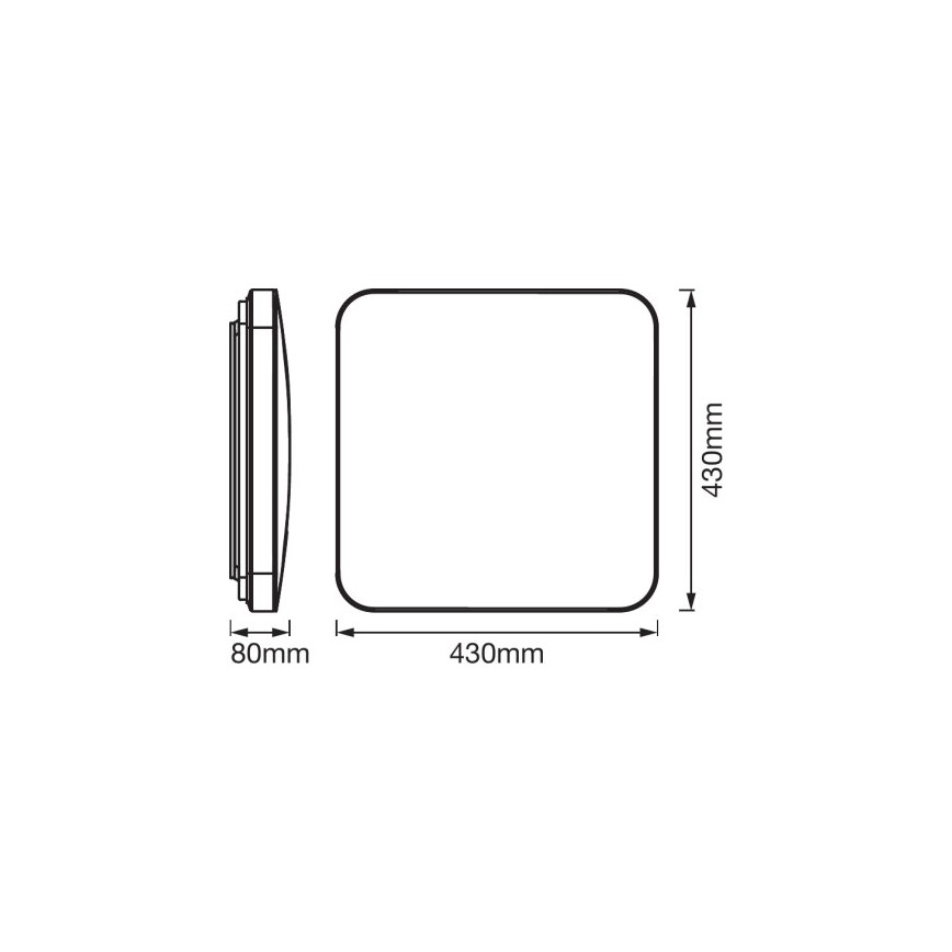 Ledvance - LED Stropna svetilka s senzorjem ORBIS LED/50W/230V