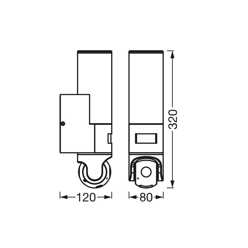 Ledvance - LED Stenska svetilka s senzor in a kamera SMART+ LED/16W/230V Wi-Fi IP44