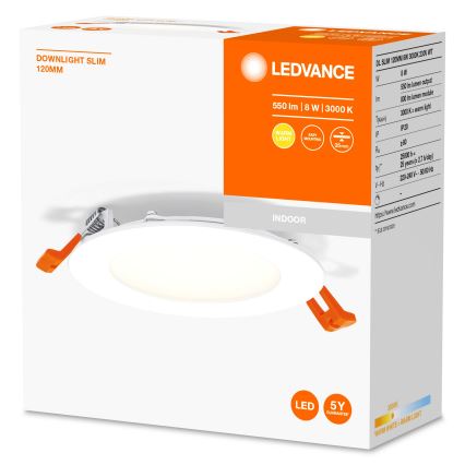 Ledvance - LED Vgradna svetilka SLIM LED/8W/230V 3000K