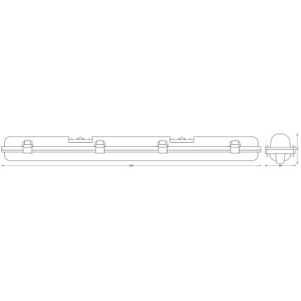 Ledvance - LED Zatemnitvena industrijska svetilka SUBMARINE G13/18W/230V 2700-6500K Wi-Fi IP65