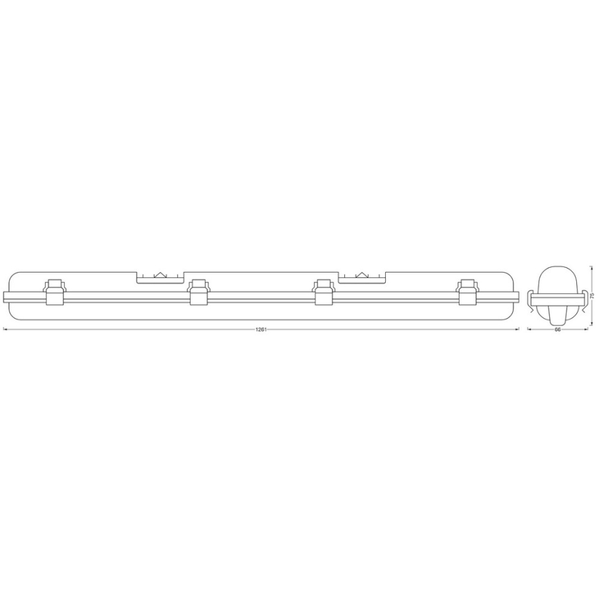 Ledvance - LED Zatemnitvena industrijska svetilka SUBMARINE G13/18W/230V 2700-6500K Wi-Fi IP65